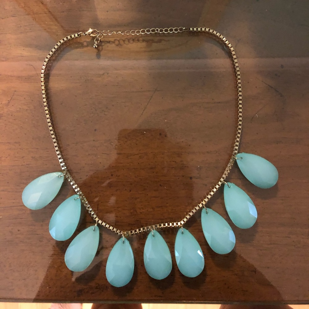 Francescas Blue Statement Necklace - image 1